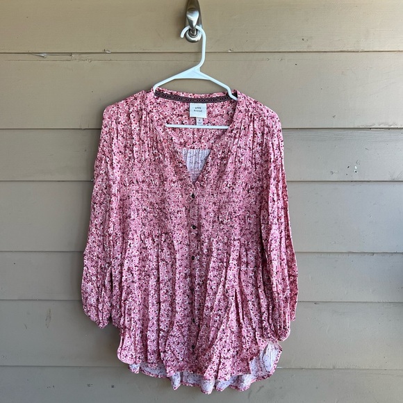Knox Rose Floral Long Sleeve Blouse - Size M - Modest Casual Spring - Picture 1 of 5